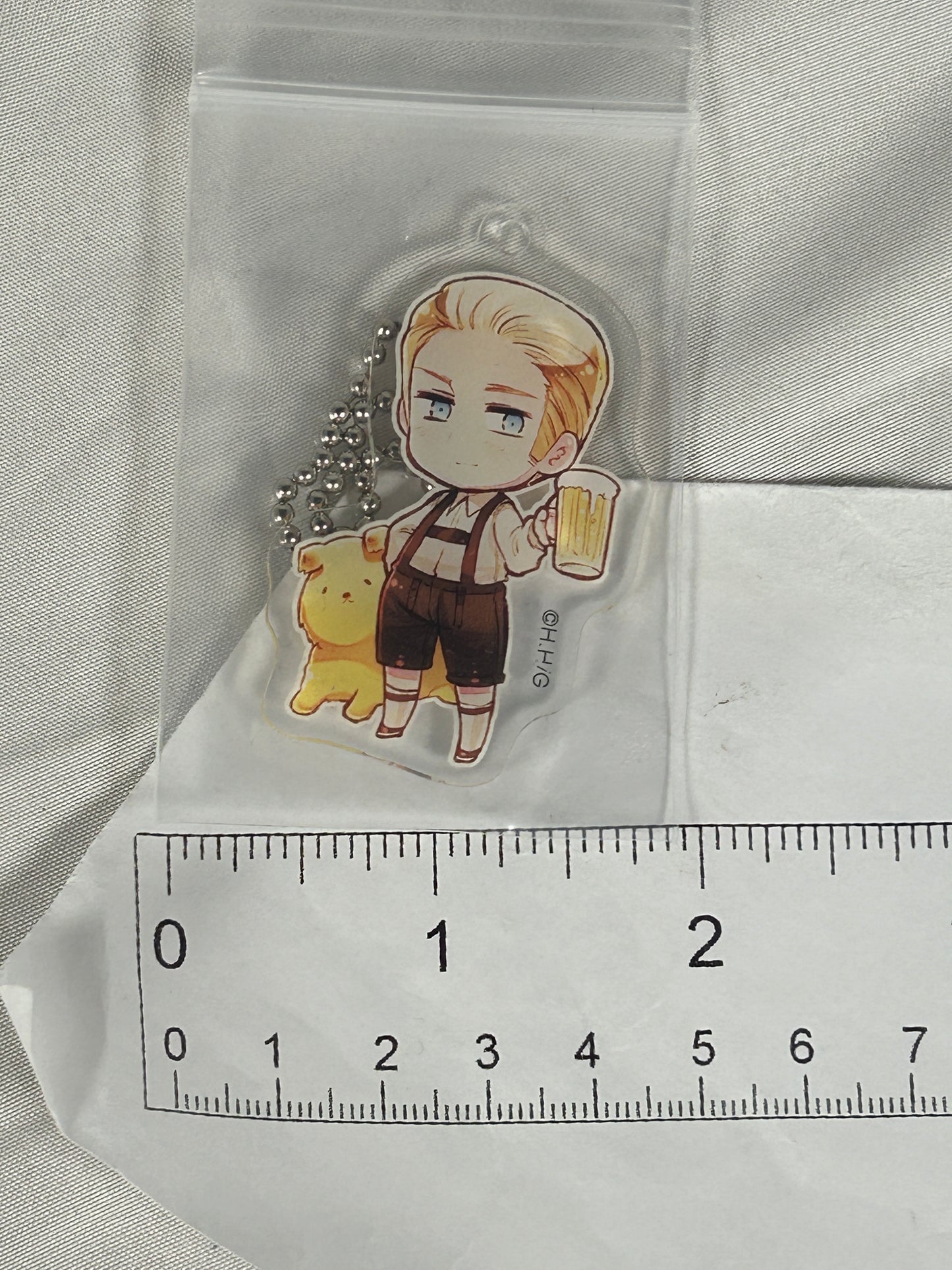 Germany Ludwig Acrylic Keychain Hetalia The World Twinkle Canaria