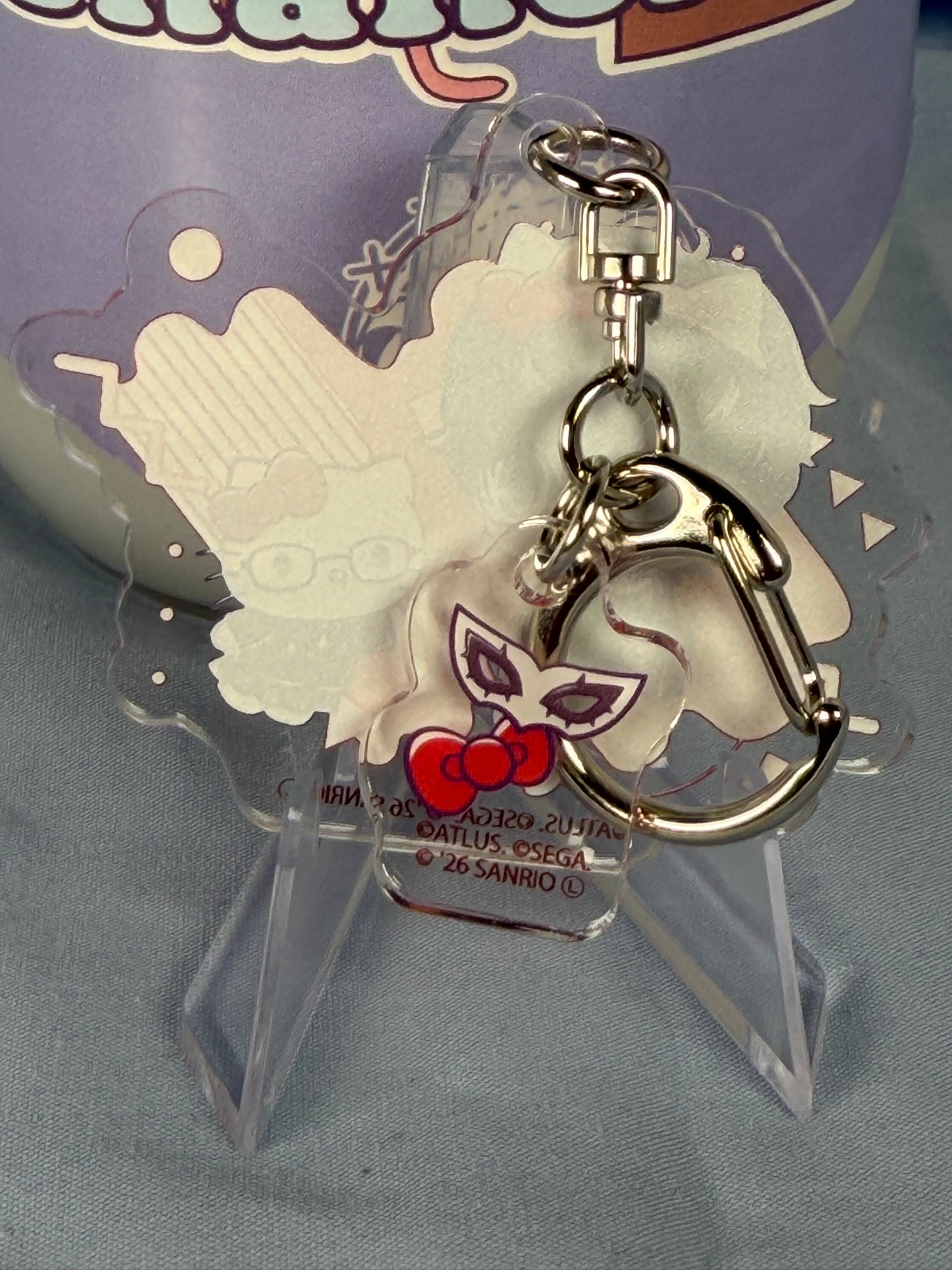 Ren Amamiya Joker Hello Kitty Acrylic Keychain Persona 5 Royal x Sanrio