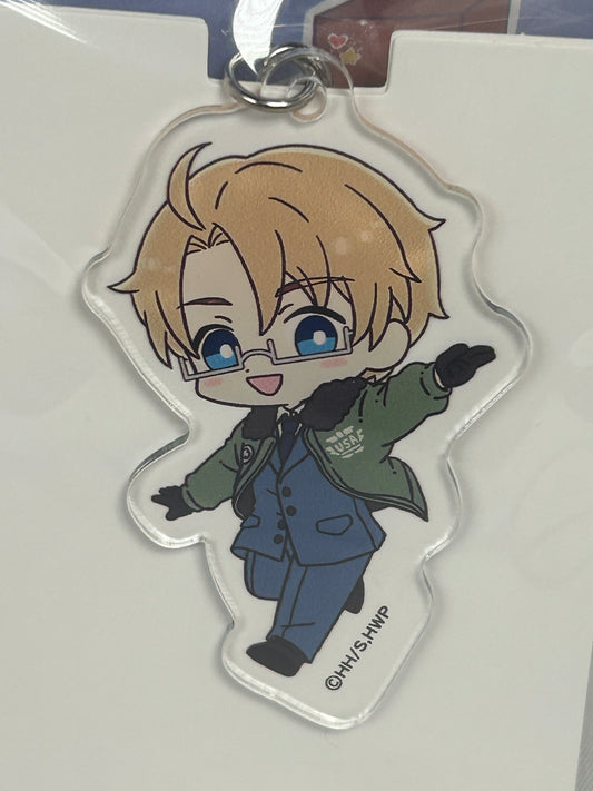 America Trading Acrylic Keychain Hetalia World Stars x Seria