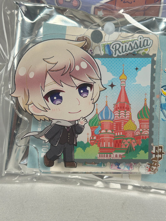 Russia Stamp Acrylic Clip Hetalia World Stars Chimaniwa
